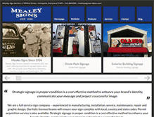 Tablet Screenshot of mealeysignservice.com
